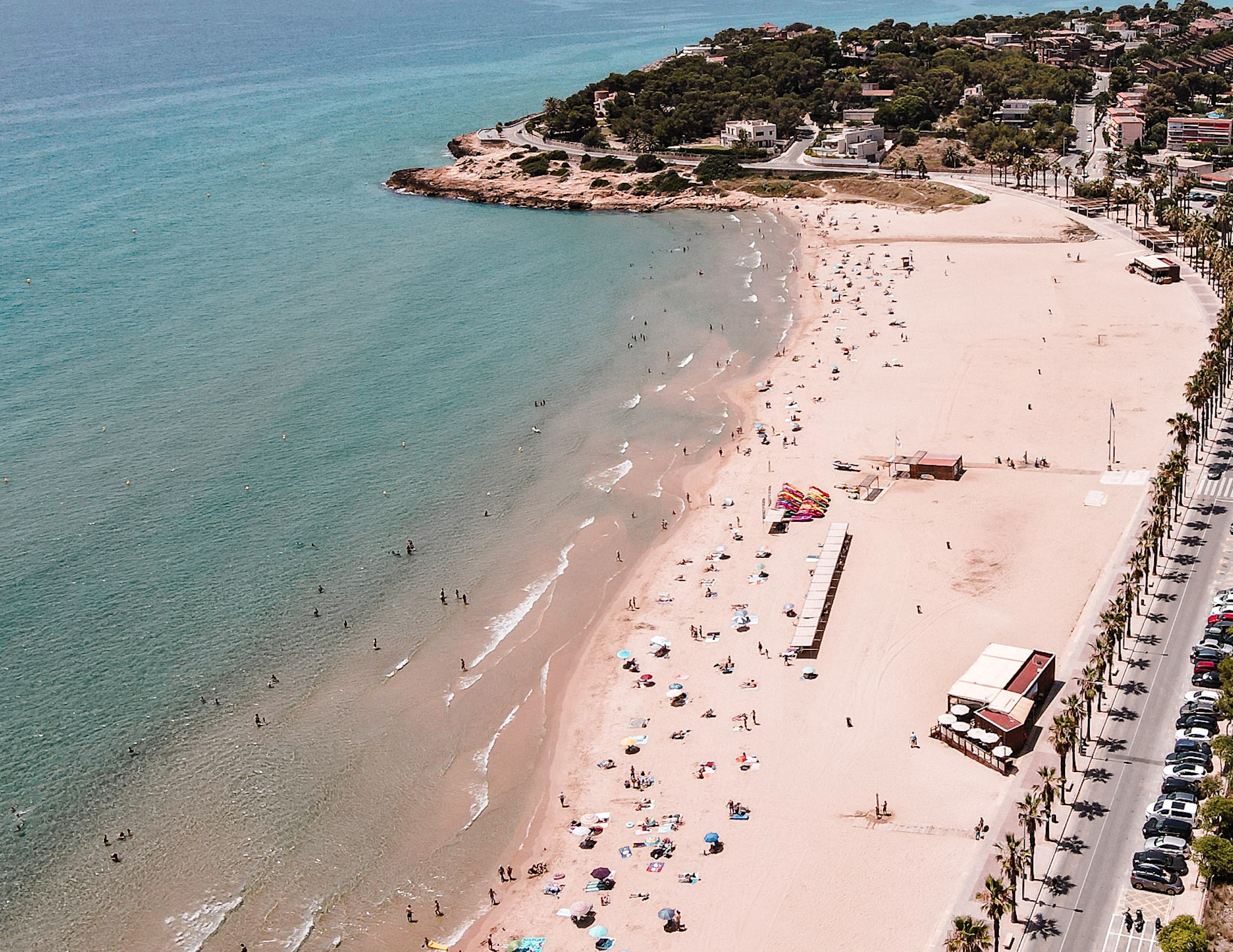 Playa de Tarragona Pepe's Lugano vista aérea